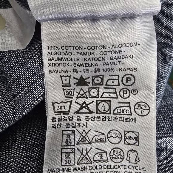 Levi’s Denim Western Shirt Men’s large - Picture 9 of 10